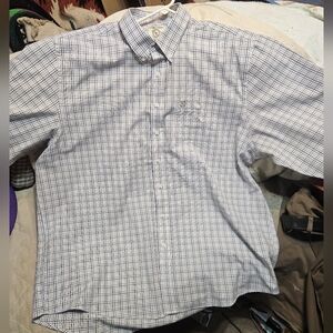 Mens Plaid Long Sleeve Button Down Shirt